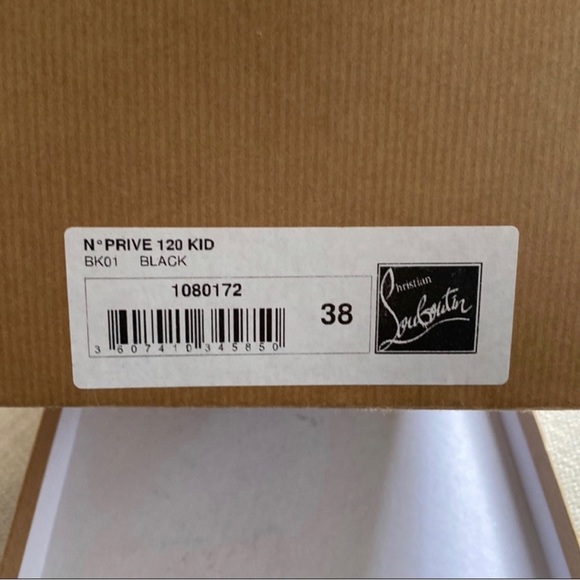 Authentic Christian Louboutin Black Sling back pumps size 8 - Picture 4 of 5